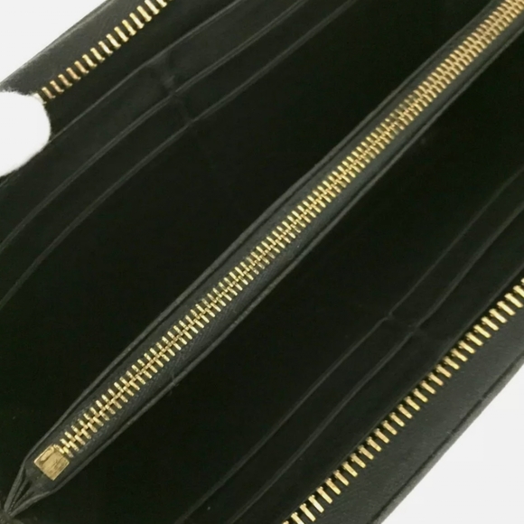 BOTTEGA VENETA INTRECCIATO LEATHER ZIP AROUND LONG WALLET/P1063 - Picture 3 of 10